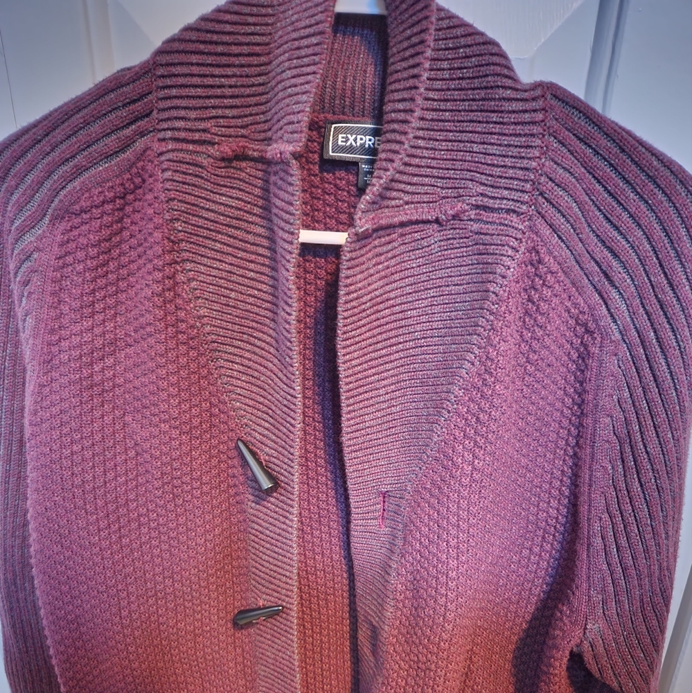 Mens express shawl cardigan.